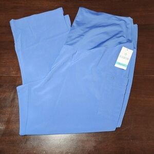 Med Couture Maternity Ceil Blue Scrub Pants 3XL